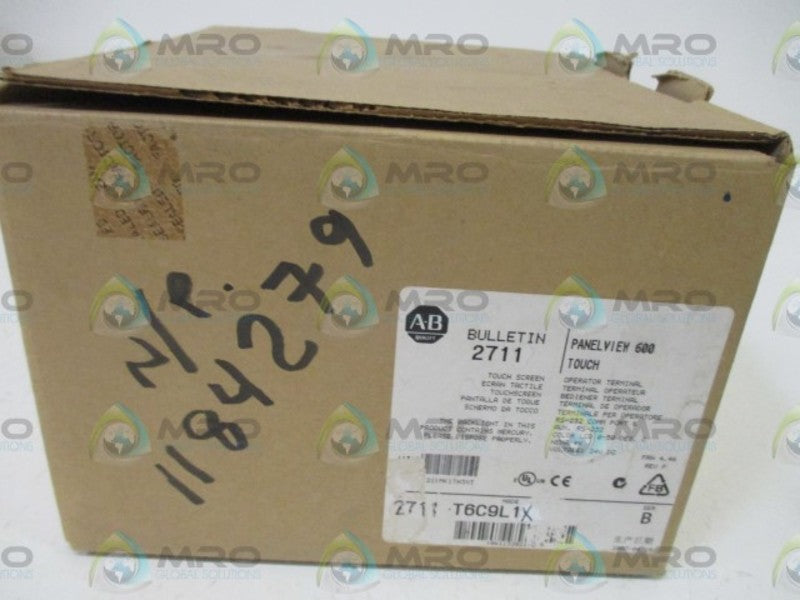 INDUSTRIAL SPARE PART 2711-T6C9L1X SER.B PANEL VIEW 600 TOUCH  NSMP
