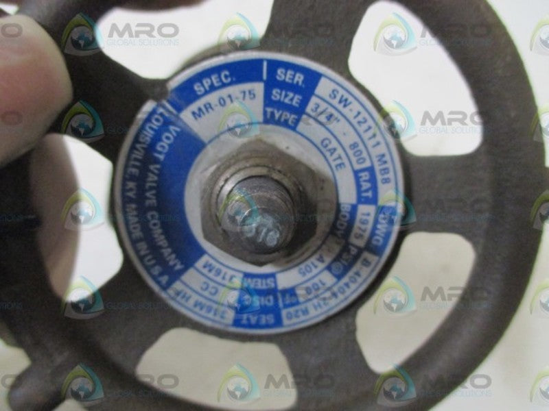 VOGT VALVE MR-01-75 BALL VALVE  NSNP