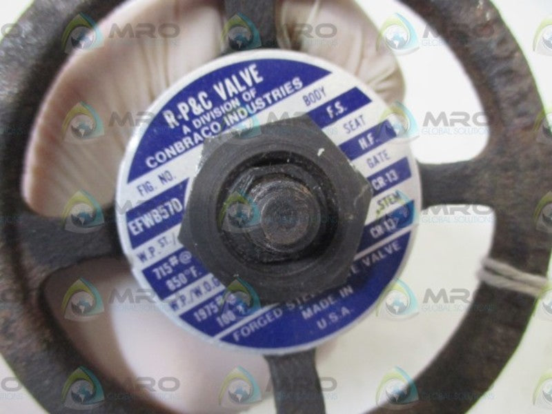 R-P&C EFWB57D GATE VALVE  UNMP