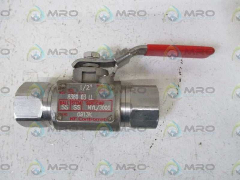 KF CORP. 8380 03 LL BALL VALE 1/2"  NSNP