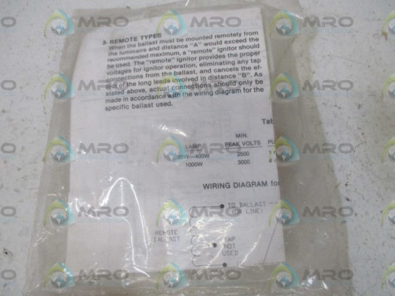 GENERAL ELECRIC 35-216702R10,25 IGNITOR  NSNP IN A BAG