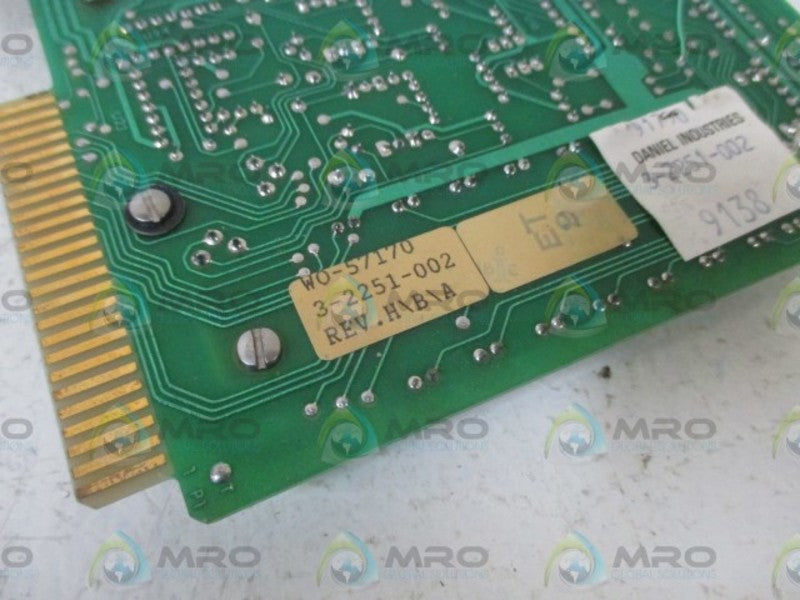 DANIEL 3-2251-002 CIRCUIT BOARD  UNMP