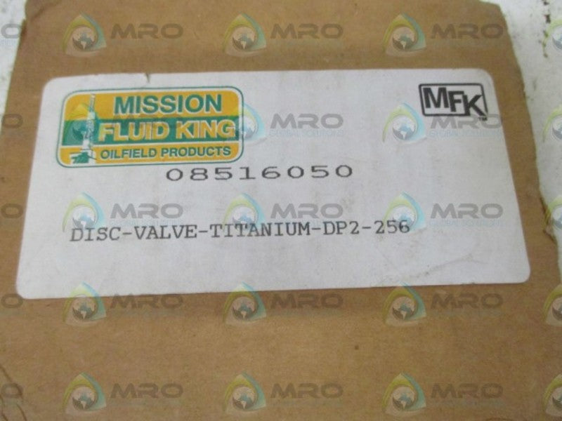 MISSION FLUID KING 08516050 DISC VALVE TITANIUM  ORIGINAL PACKAGE