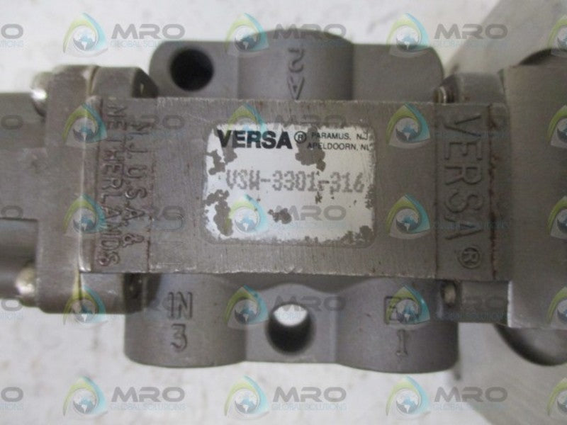 VERSA VSW-3301-316 3-WAY VALVE UNMP