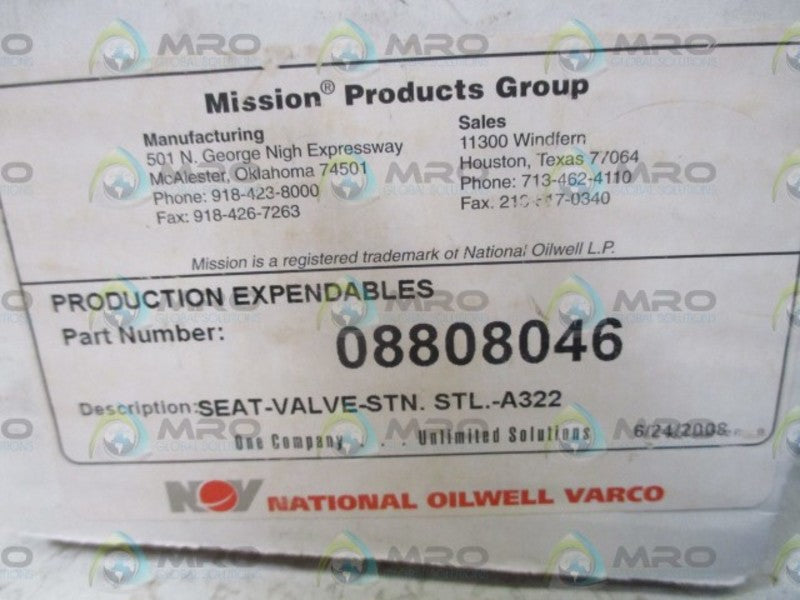 MISSION 08808046 SEAT VALVE  NSMP