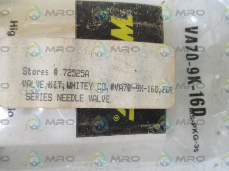 WHITEY VA70-9K-16D VALVE KIT NSNP IN A FACTORY BAG