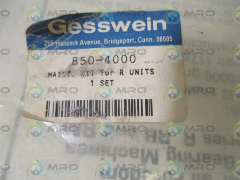 GESSEWEIN 850-4000 MAIN KIT FOR R UNIT  NSNP IN A BAG