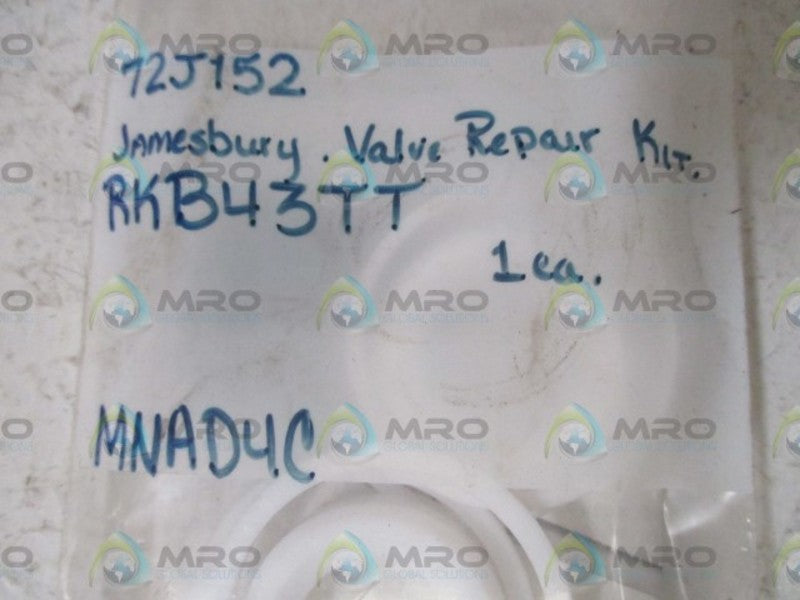 JAMESBURY 72J152 VALVE REPAIR KIT  NSNP IN A BAG