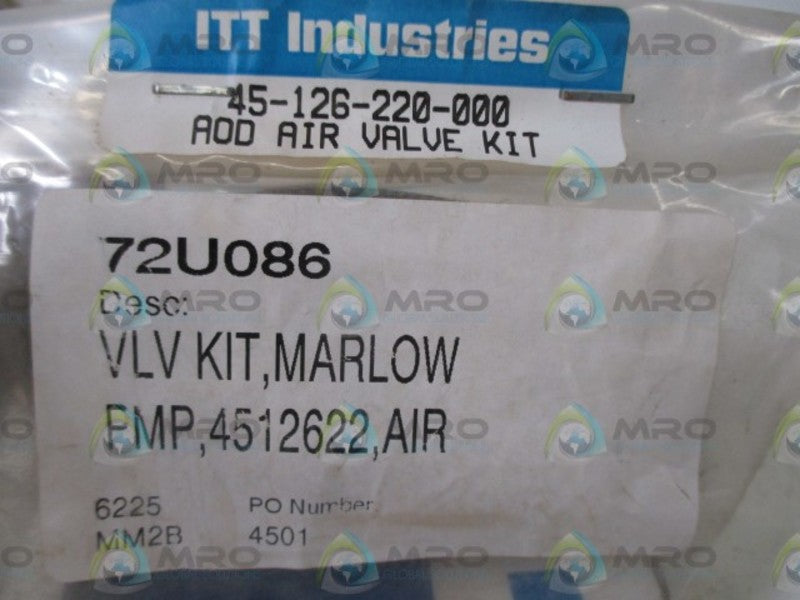 ITT 45-126-220-000 AOD AIR VALVE KIT  NSNP IN A BAG
