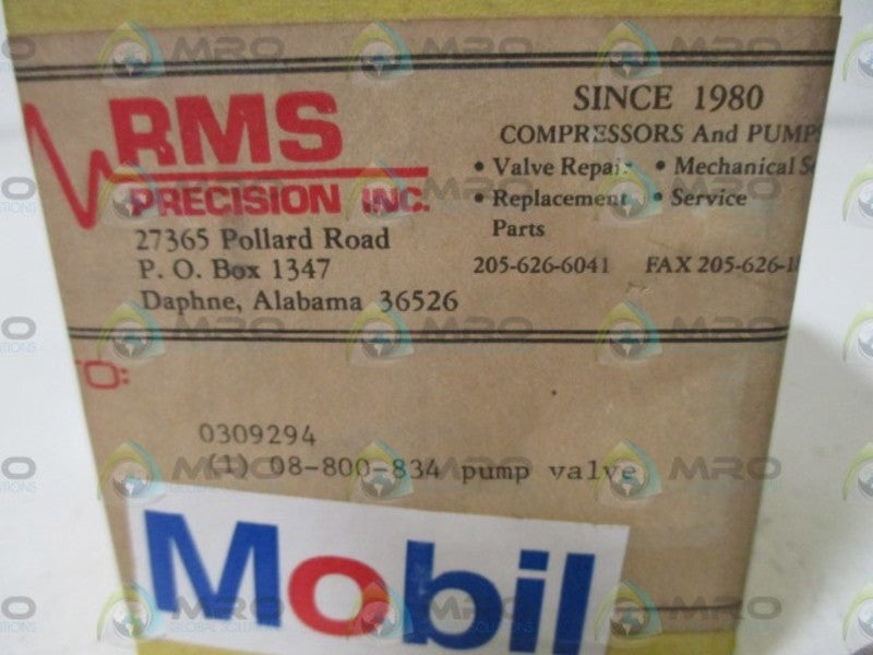 RMS 08-800-834 PUMP VALVE   NSMP
