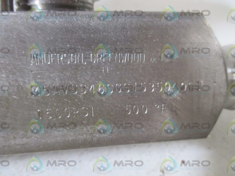 ANDERSON M5AVSS46SGS153504001 NEEDLE VALVE  NSNP