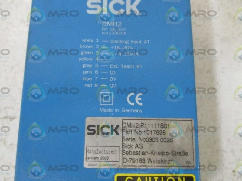 SICK DMH2-P11111S01 LAZER HEIGHT PROFILE SENSOR  UNMP