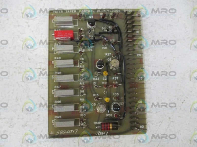 FIELD TAPER CONTROL ML0471L0308 CIRCUIT CARD  UNMP