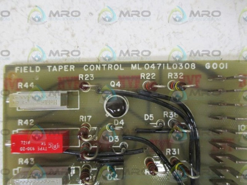 FIELD TAPER CONTROL ML0471L0308 CIRCUIT CARD  UNMP
