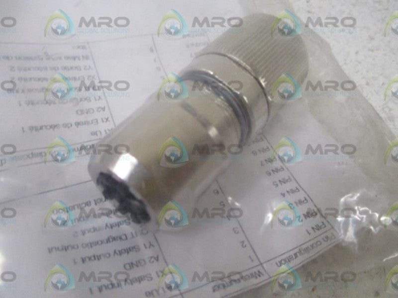 SCHMERSAL S-K8+1P-M23-S-G-X-X-X-X-X-4 CONNECTOR PLUG  NSNP IN A BAG
