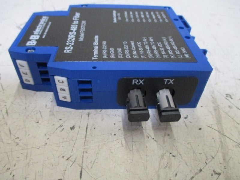 B&B ELECTRONICS FOSTCDR RS-232/RS-485 FIBER OPTIC CONVERTER  NSNP