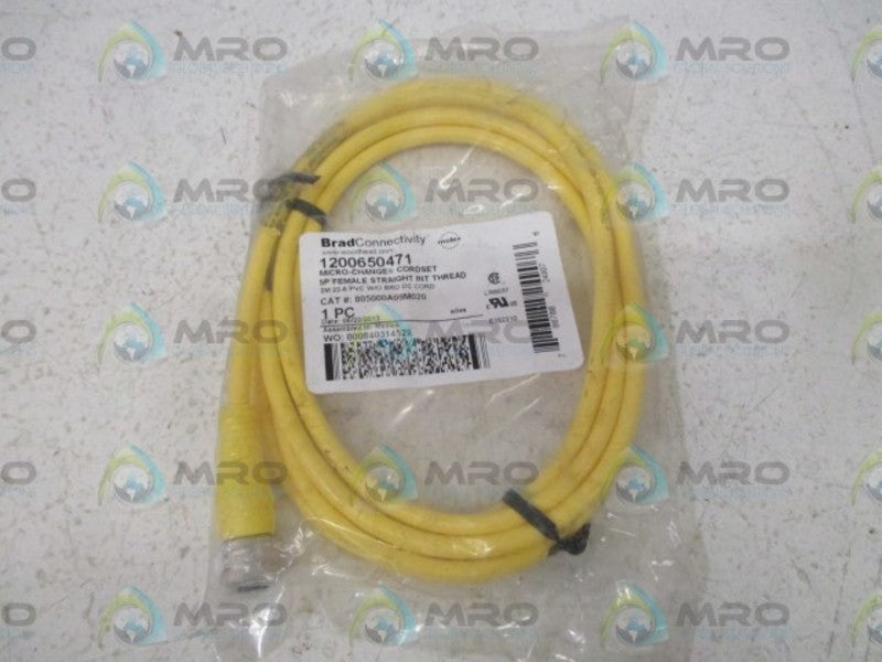 BRAD CONNECTIVITY 805000A09M020 CORDSET (1200650471)  NSMP