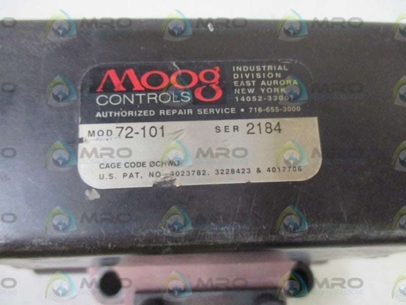 MOOG 72-101 TWO STAGE SERVO VALVE  UNMP
