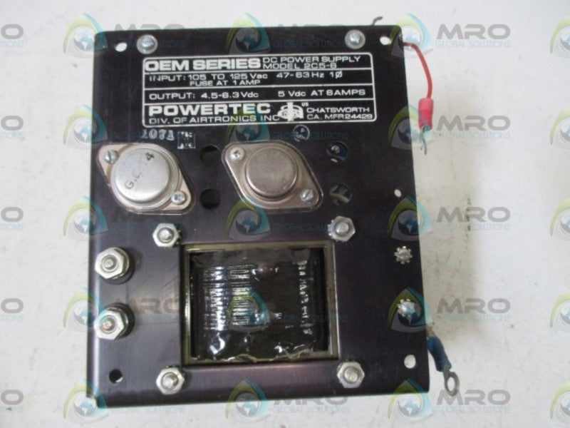 POWERTEC 2C5-6 POWER SUPPLY  UNMP