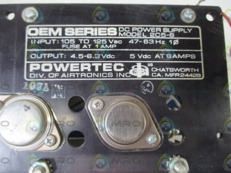 POWERTEC 2C5-6 POWER SUPPLY  UNMP