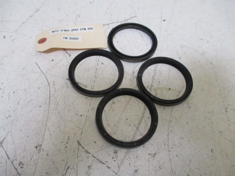 LOT OF 4 WECO 3253522 STEM SEAL NSNP