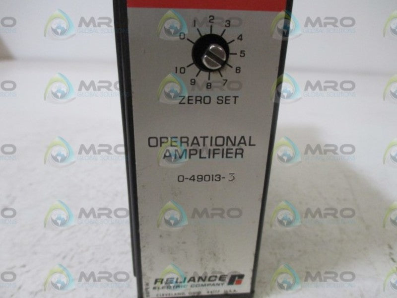 RELIANCE ELECTRIC 0-49013-3 OPERATIONAL AMPLIFIER UNMP
