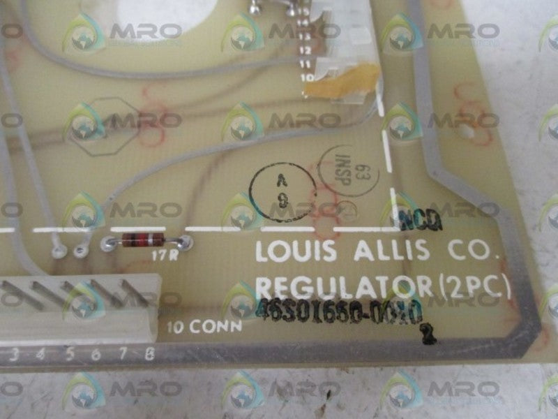 LOUIS ALLIS CO. 46S01660-0010 REGULATOR BOARD  UNMP