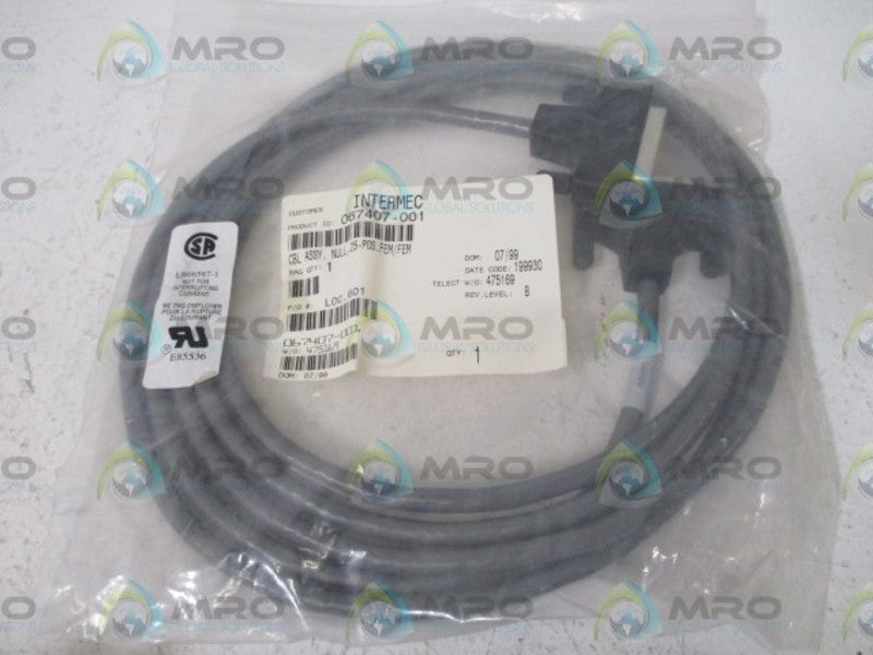 INTERMEC 067407-001 CABLE ASSEMBLY  NSNP IN A BAG