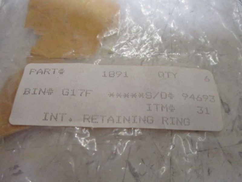 LOT OF 6 OTHER 1891 RETAINING RING  NSNP