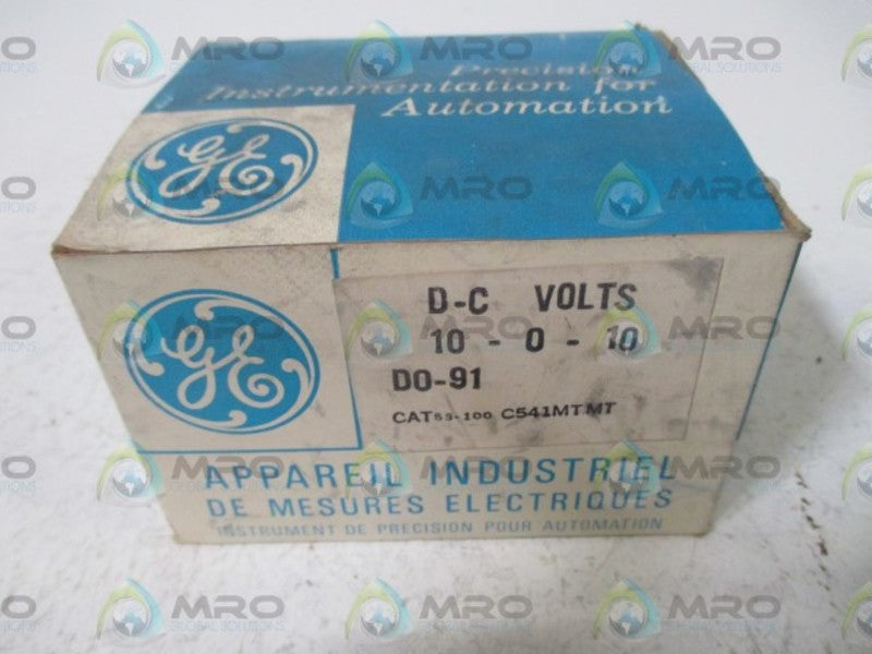 GENERAL ELECTRIC 53-100-C541MTMT PANEL METER 10-0-10  NSMP