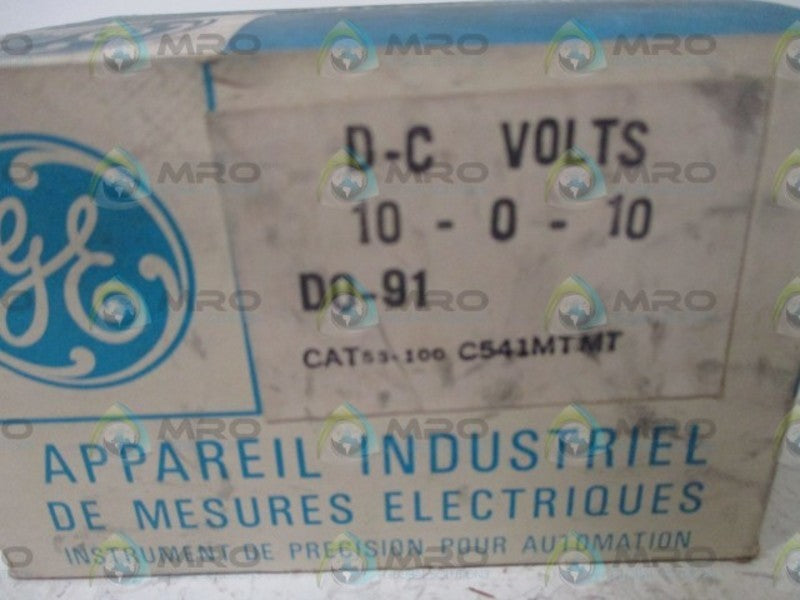 GENERAL ELECTRIC 53-100-C541MTMT PANEL METER 10-0-10  NSMP