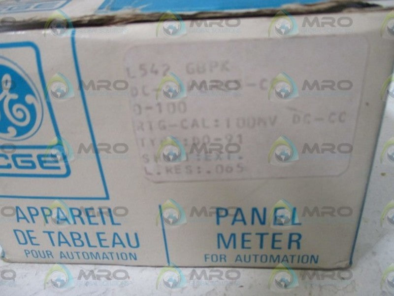 GENENAL ELECTRIC L542 GBPK 0-100  NSMP
