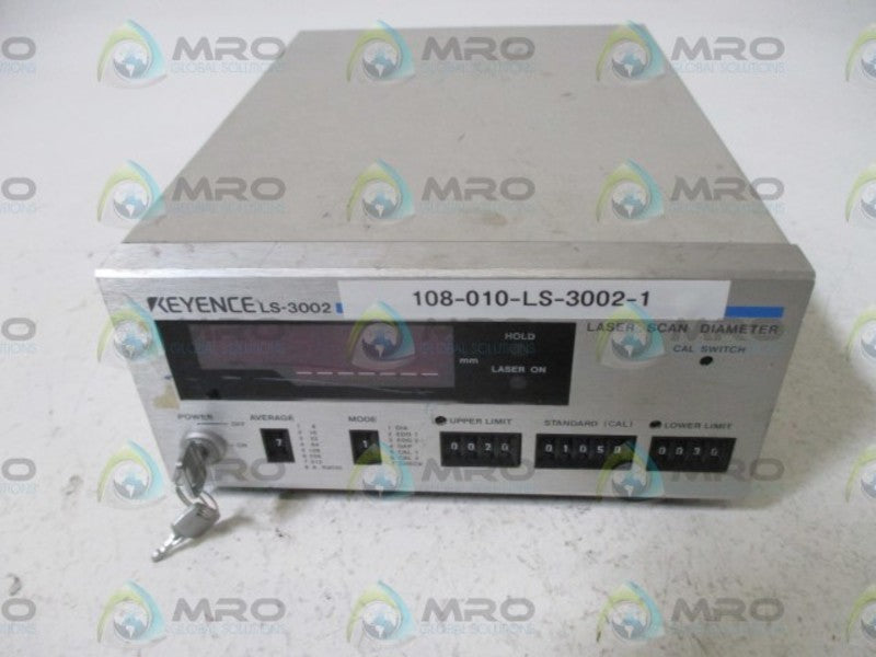 KEYENCE LS-3002 LASER SCAN DIAMETER  UNMP