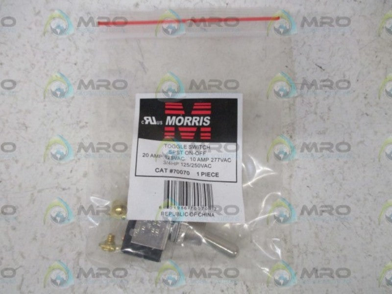 LOT OF 2 MORRIS 70070 TOGGLE SWITCH NSNP IN A BAG
