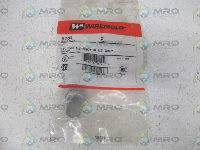 WIREMOLD 5781 STL BOX CONNECTOR 1/2" GALV * NEW IN FACTORY BAG *