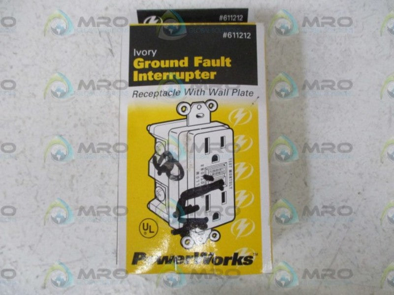 POWER WORKS 611212 GROUND FAULT INTERRUPTER(IVORY)  NSMP