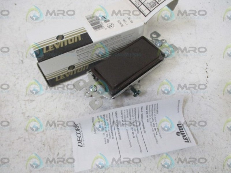 LEVITON 5603-2 3-WAY SWITCH (BROWN)  NSMP