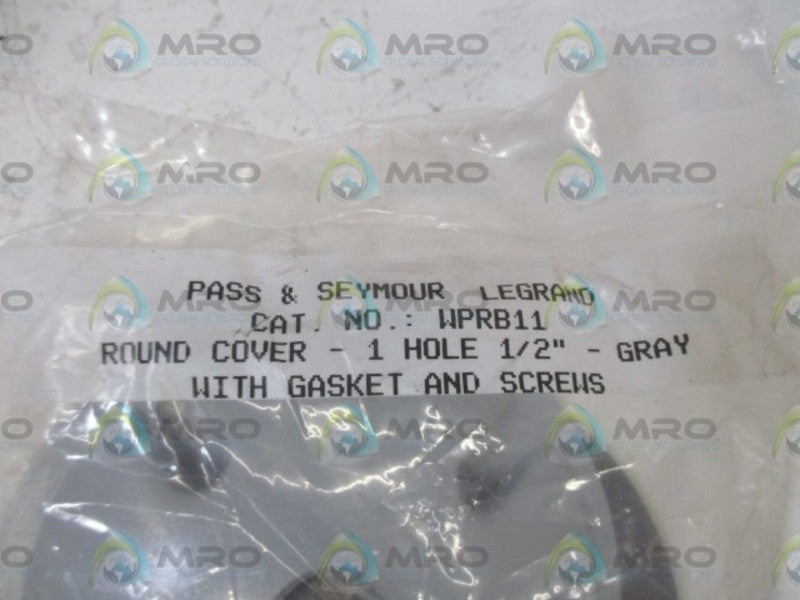 PASS & SEYMOUR WPRB11 ROUND OUTDOOR WP COVER NSNP IN A FACTORY BAG