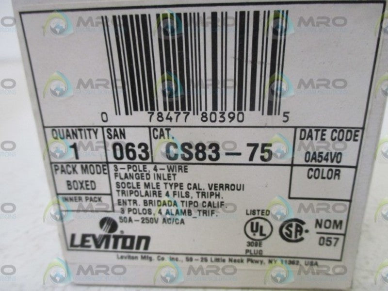 LEVTION CS83-75 FALNGED INLET  NSMP
