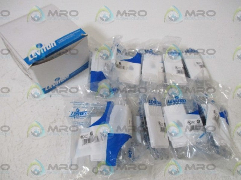 LOT OF 10 LEVITON 40649-W DECORA WALL JACK NSMP
