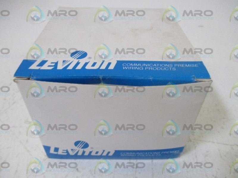 LOT OF 4 LEVITON 40649-W DECORA WALL JACK NSMP