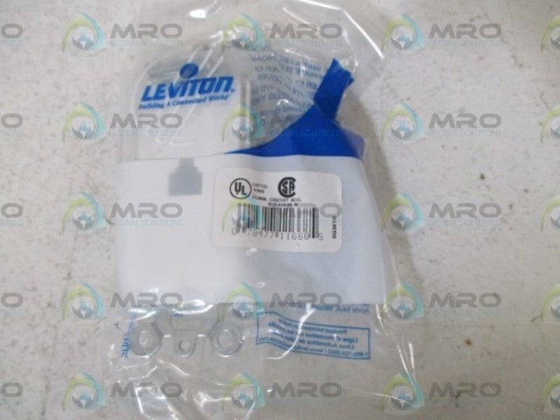 LOT OF 4 LEVITON 40649-W DECORA WALL JACK NSMP