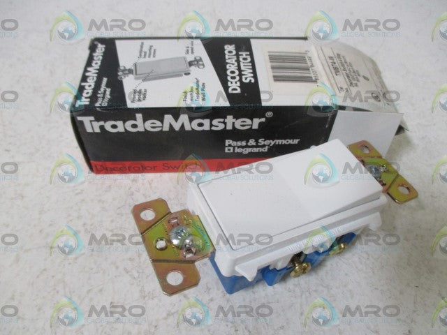 LOT OF 2 PASS & SEYMOUR TM874-W DECORATOR SWITCH 4-WAY *NEW IN BOX*