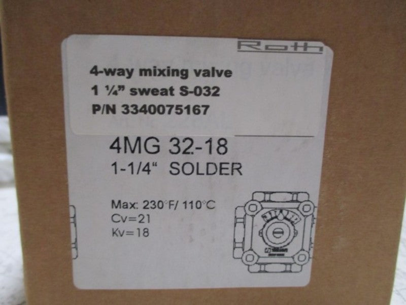 ROTH 4MG32-18 11/4" MIXING VALVE  NSMP