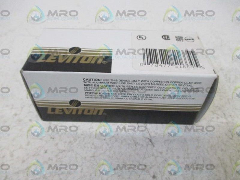 LOT OF 4 LEVITON 5641-I COMBINATION TWO SWITCH *NEW IN BOX*