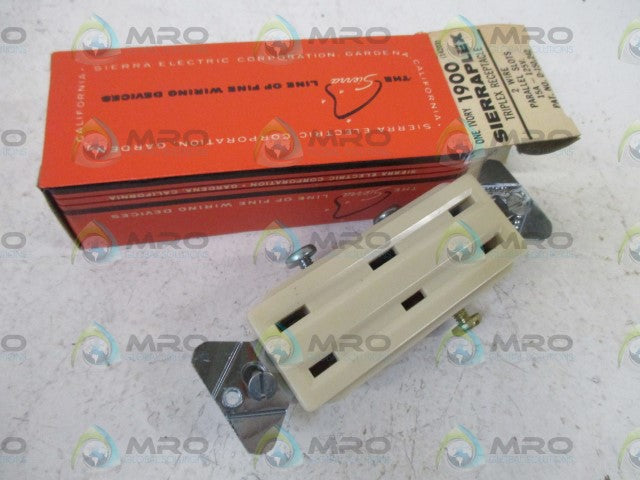 LOT OF 10 SIERRA 1900 TRIPLEX RECEPTACLE *NEW IN BOX*