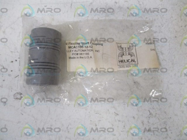 HELICAL MCAC100-12-12 FLEXIBLE SHAFT COUPLING * NEW IN BAG *