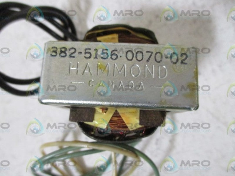 HAMMOND 382-5156-0070-02 TRANSFORMER  NSNP
