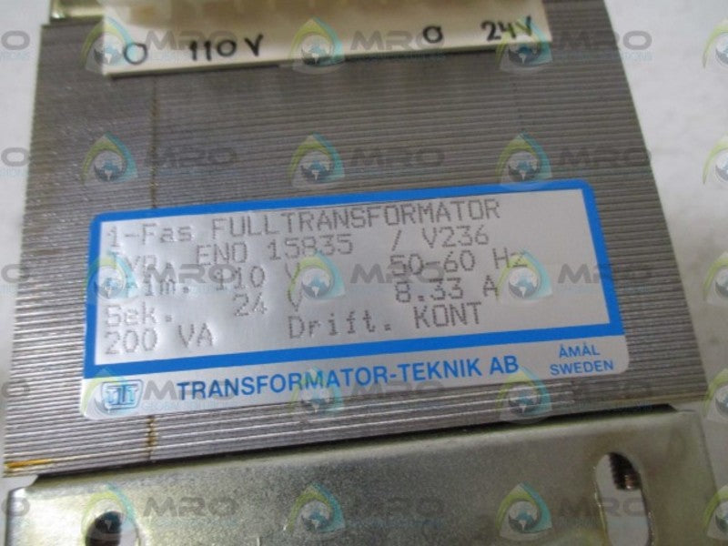 TRANSFORMATOR-TEKNIK ENO 15835 TRANSFORMER  NSNP