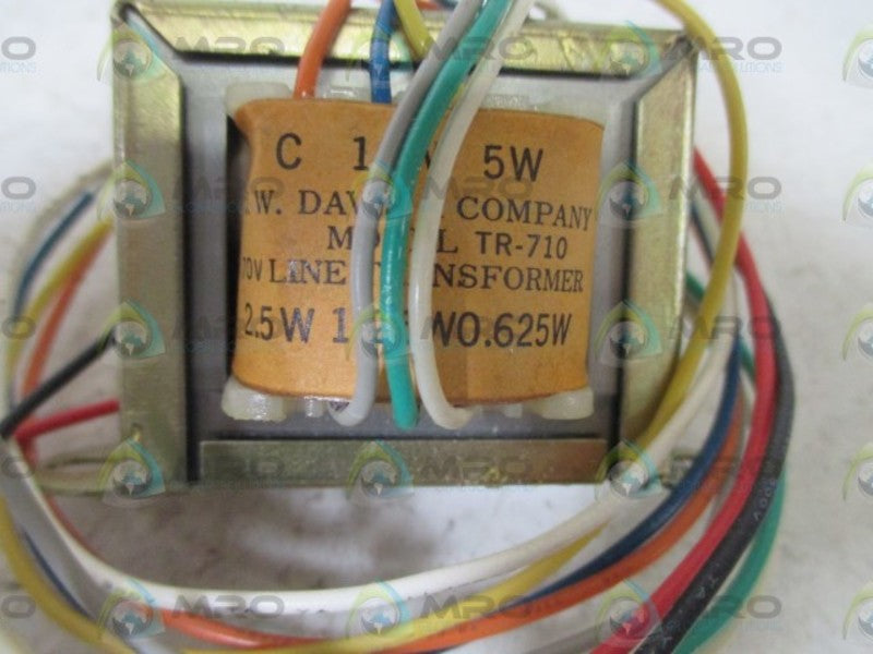 J.W. DAVID COM. 60-702-0 TRANSFORMER  NSMP